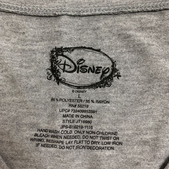 Disney Alice in Wonderland Shirt Women L Large V Neck Lost In My Own World Tee - Picture 8 of 11